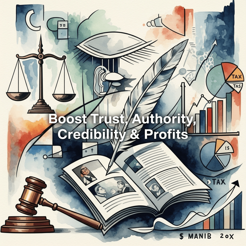 Technical Law, Tax, and Finance Ghostwriting & Magazine Authority To Help You Scale Your Brand and Become The Source Of Knowledge In Your&nbsp;Industry