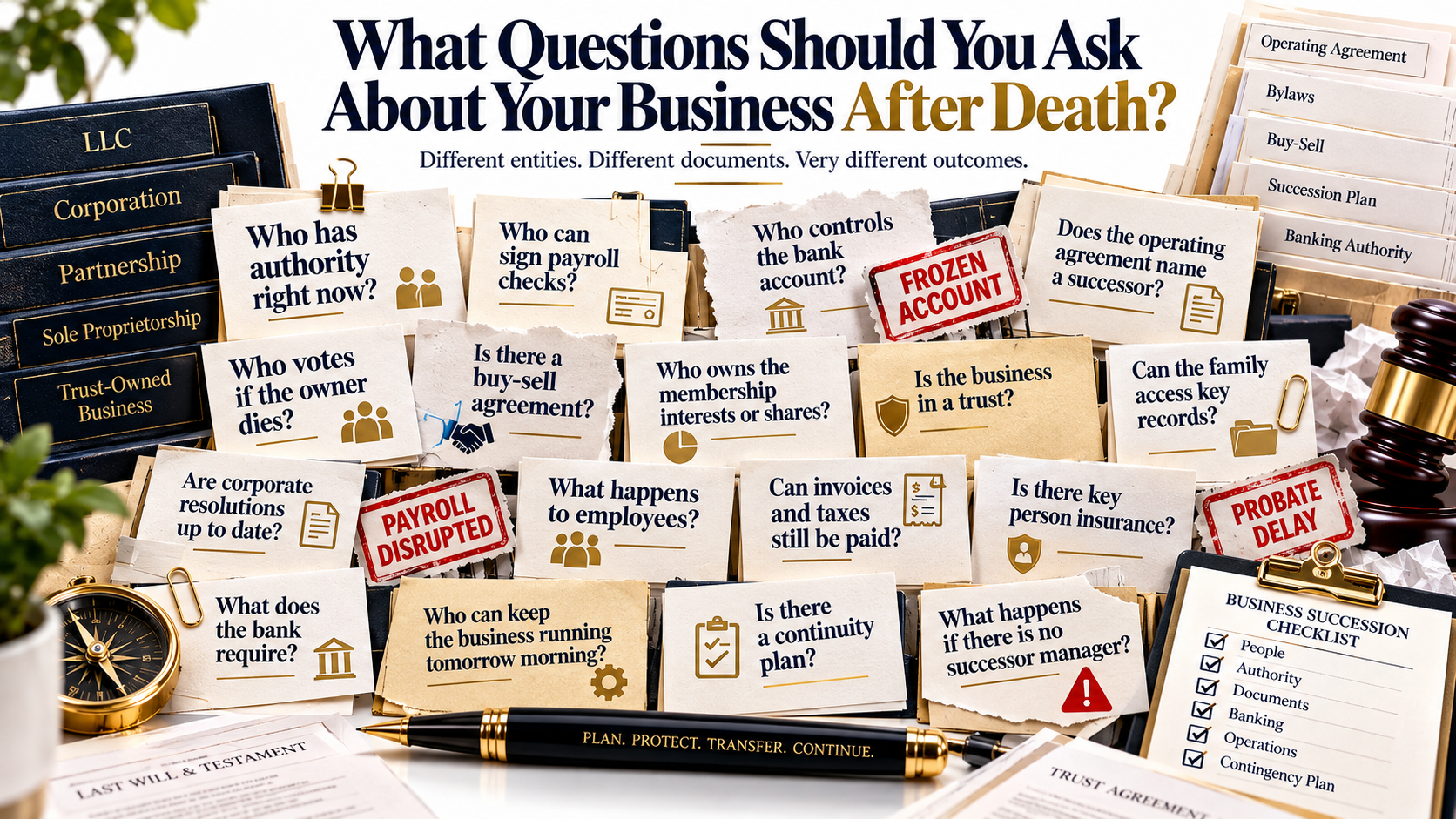 Navigating Business Succession Planning: What Happens To Your Business After Death? The Answer: It Depends